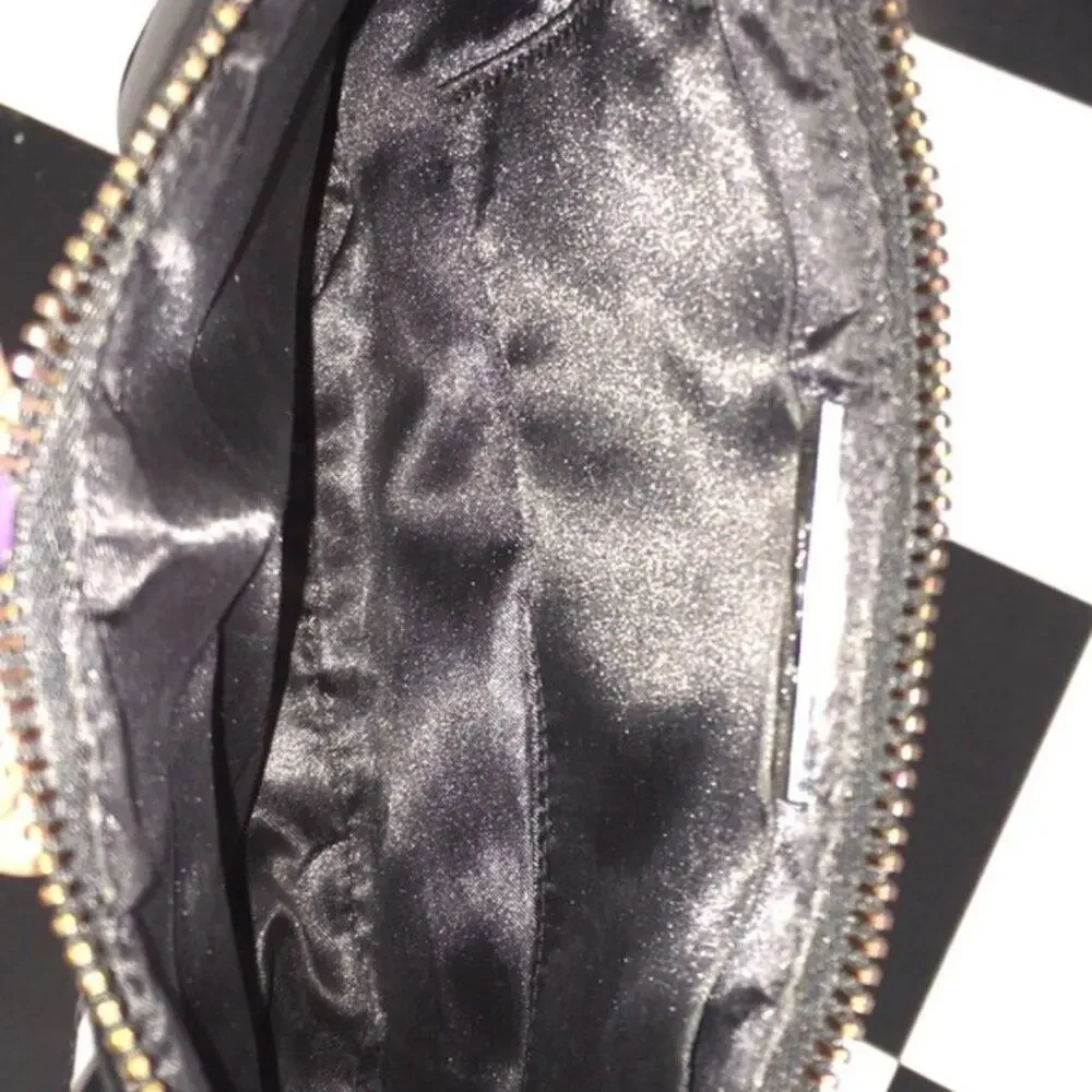 Kate Landry studded black wristlet read comm